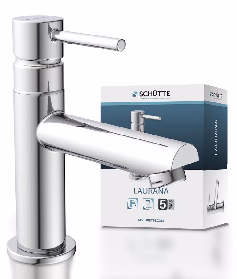 Rubinetto acqua fredda SCHÜTTE LAURANA, rubinetto acqua fredda, rubinetto bagno cromato