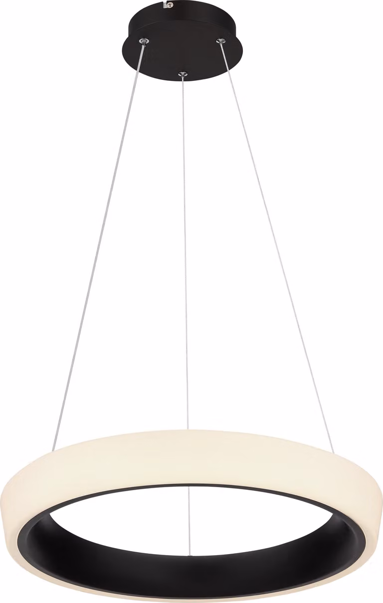 Globo Lighting lampada a sospensione in metallo nero opaco, LED