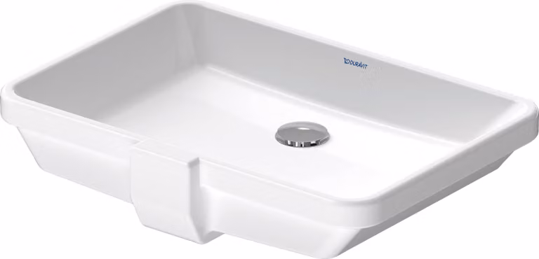 Duravit lavabo à encastrer 2nd floor 52,5cm, lavabo intérieur, blanc, 0316530000, 0316530000