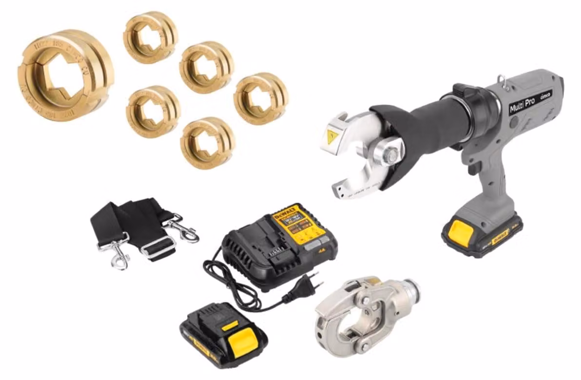 CIMCO Multi Pro, unità base con inserti per pressa di crimpatura da 70 a 240 mm²