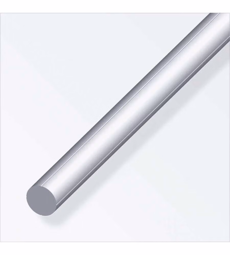Barra Tonda Alluminio Naturale 15,5 mm 1 m per Strutture Leggere