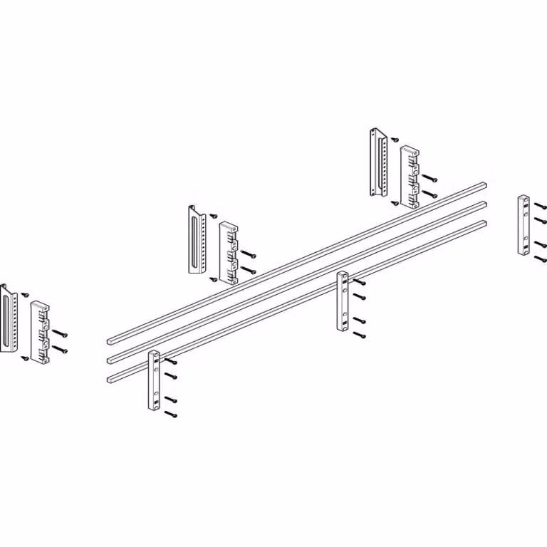 Modulo barra collettrice ABN profonda 4FB/2RE 60 mm con CU 12x10 mm, a 3 poli, EBM 32 mm MTSC42633