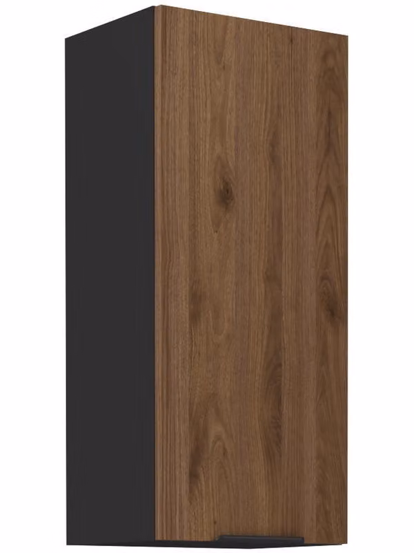 Pensile alto TOVA - larghezza 30 cm, noce okapi / nero