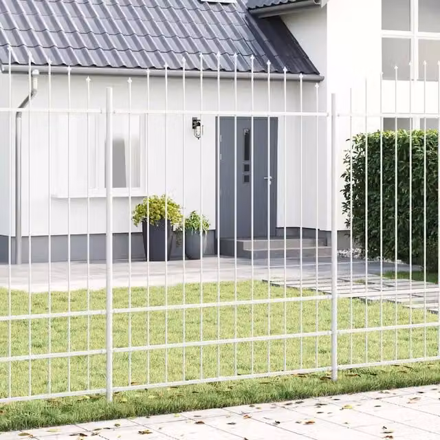 Recinzione per Giardino WOERDEN 2 pz 170 x 225 cm Bianco 3360141