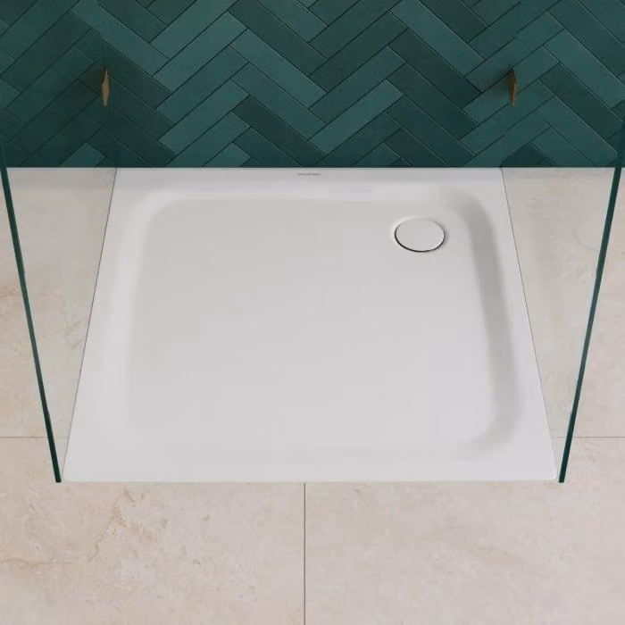 Doccia a filo pavimento Kaldewei TEMPER, dimensioni 100 x 100 cm