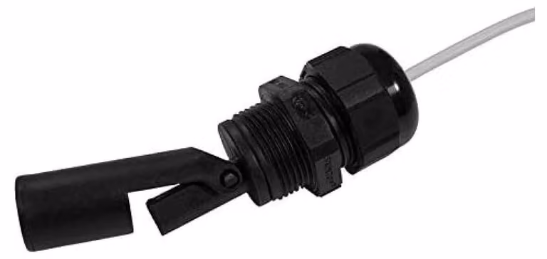 Interruttore a levetta mini, rotazione di 180°, cavo da 2,5 metri, colore nero