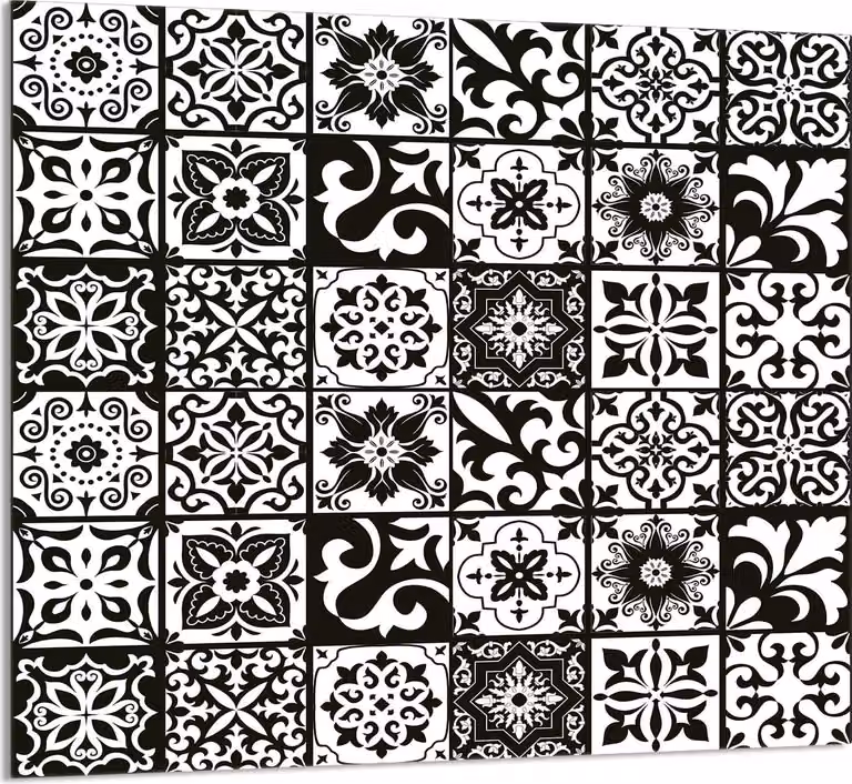 PIATTO IN VETRO PER CUCINA 65x60 Mosaico