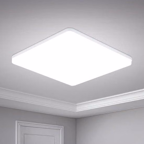 Lampada da soffitto a LED Ultra-Slim 48W 4320LM, design a forma di UFO, 6500K, bianca - per soggiorno e camera da letto - non dimmerabile
