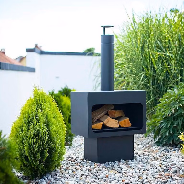 Caminetto da giardino Markone 201-2 (laccato): 56 x 40 x 115 cm