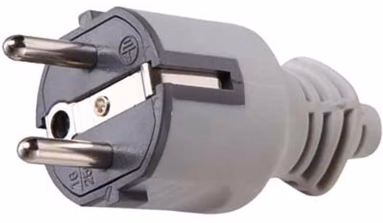 Spina Mobile Schuko 16A In Gomma 2P+T
