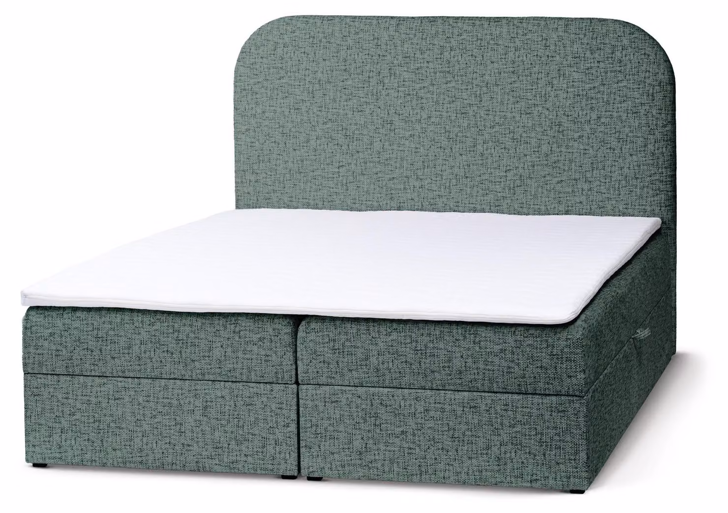 Letto con rete a molle Gory, colore smeraldo, dimensioni 180 x 200 cm