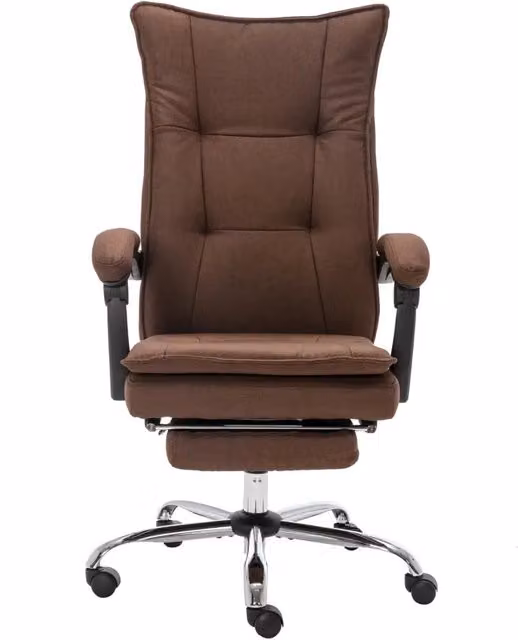 Sedia Massaggiante da Ufficio Marrone in Tessuto 20374