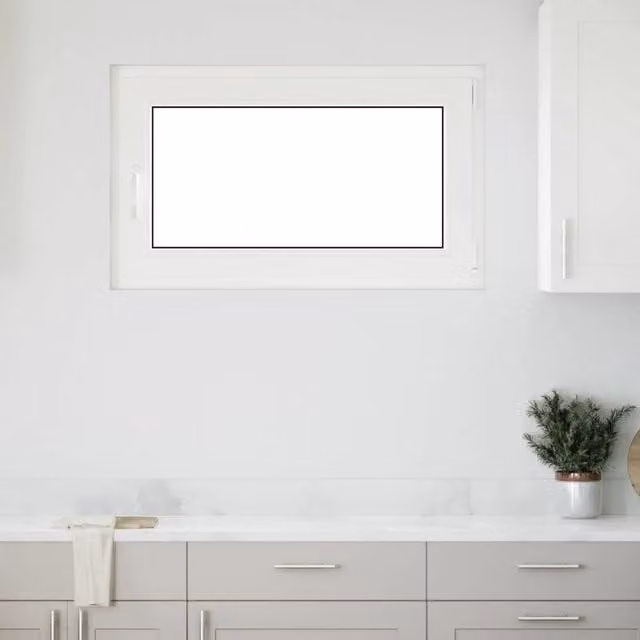 Finestra per seminterrato vidaXL in plastica con apertura a vasistas, disponibile in bianco, antracite o trasparente