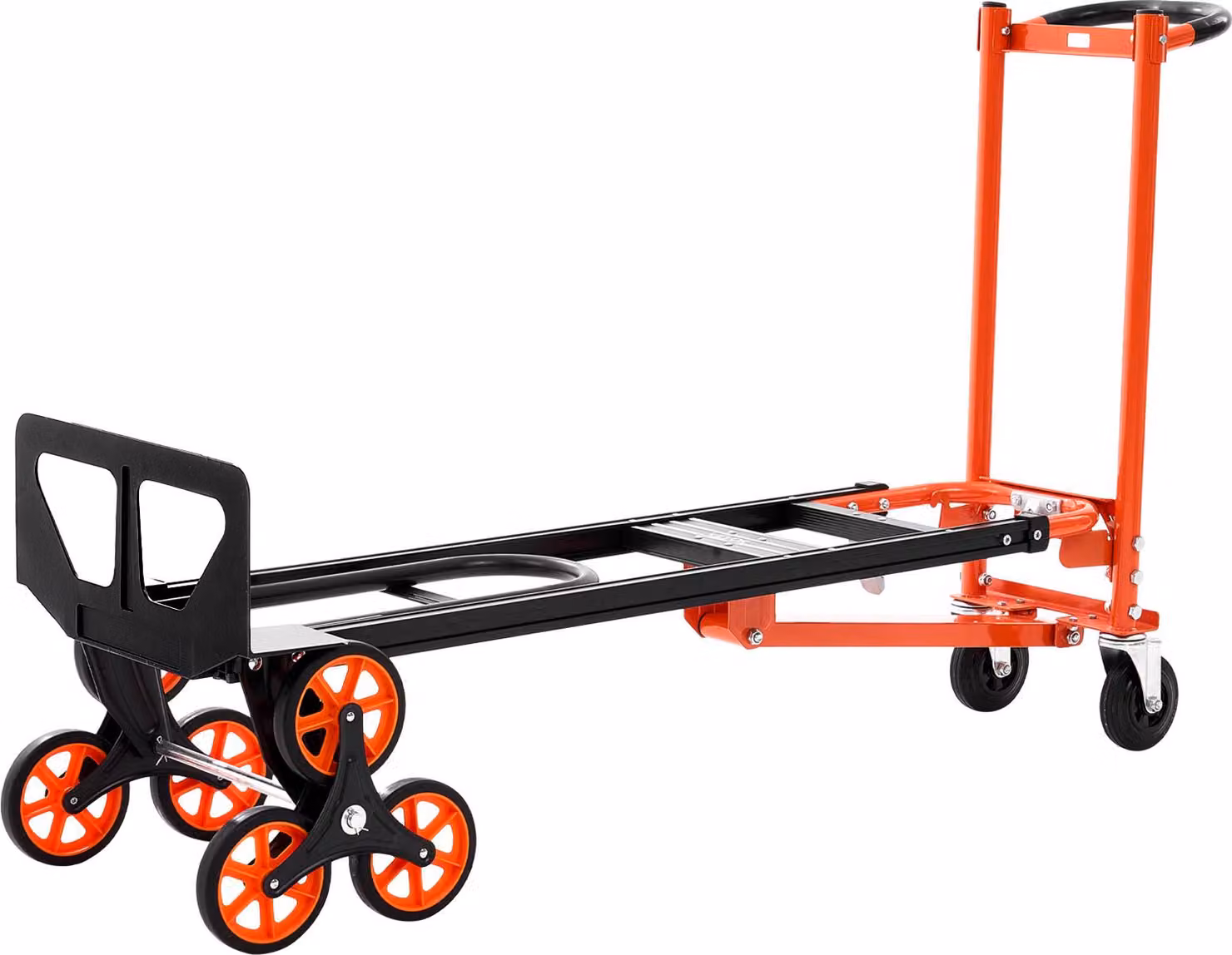 Carrello a mano SucceBuy 3 in 1, carrello di trasporto fino a 350 kg, carrello pieghevole con maniglia e ruote, carrello di trasporto per scale, carrello a piattaforma, carrello per scale per traslochi domestici, uffici e magazzini