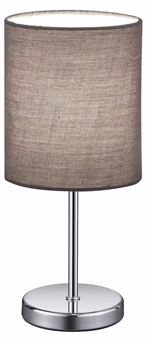 Lampada da tavolo JERRY argento-bronzo 1xE14x40W in tessuto, dimensioni: 28,5x13x13 cm, IP20, RL