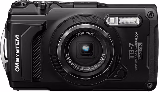 Fotocamera digitale compatta OM System Tough TG-7 Nero con Wi-Fi e Bluetooth, 12 MP