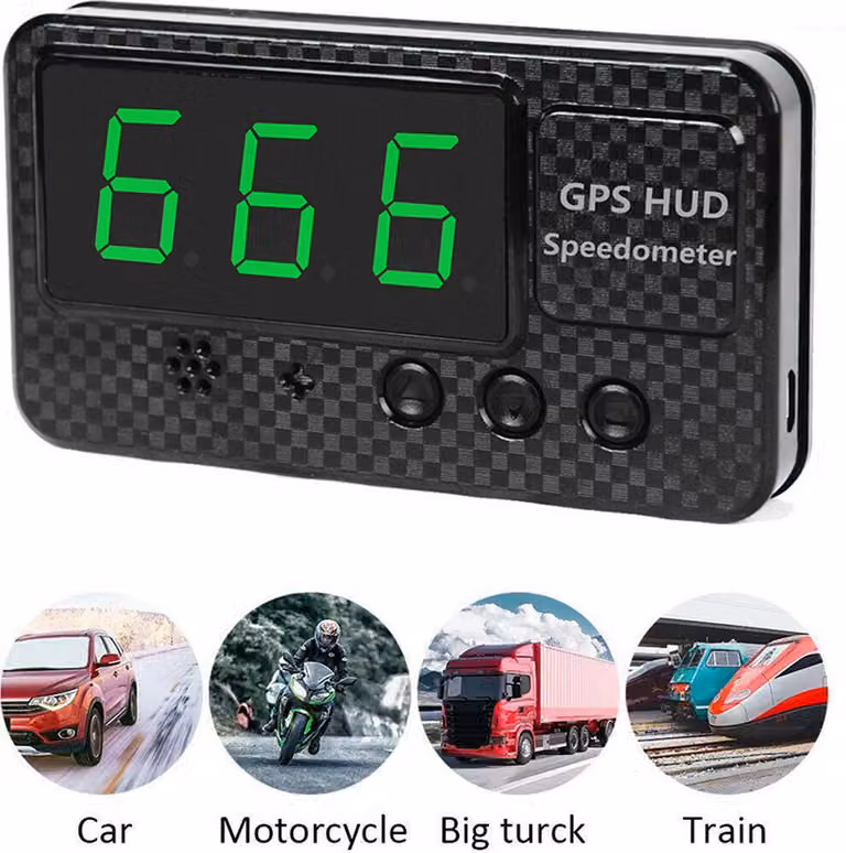 C60s Auto Digital Gps Tachimetro Chilometri Hud Head-up Display Allarme di avviso di sovravelocità Nero