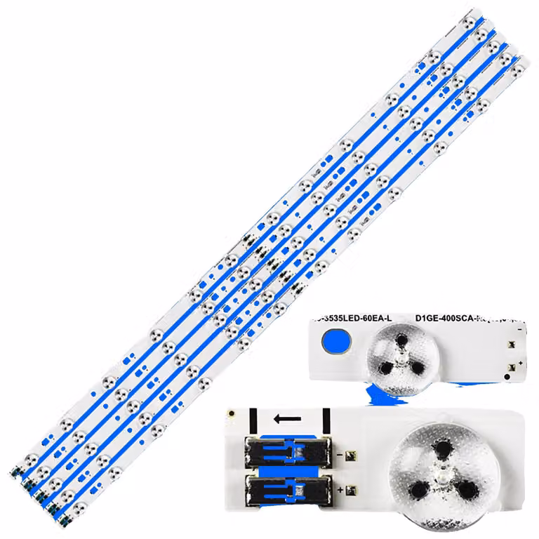 Striscia di retroilluminazione a LED, lunghezza 760 mm, 12 perline LED, tensione 3 V, confezione da 10, compatibile con i modelli da UE40EH5000W a UE40EH5300K