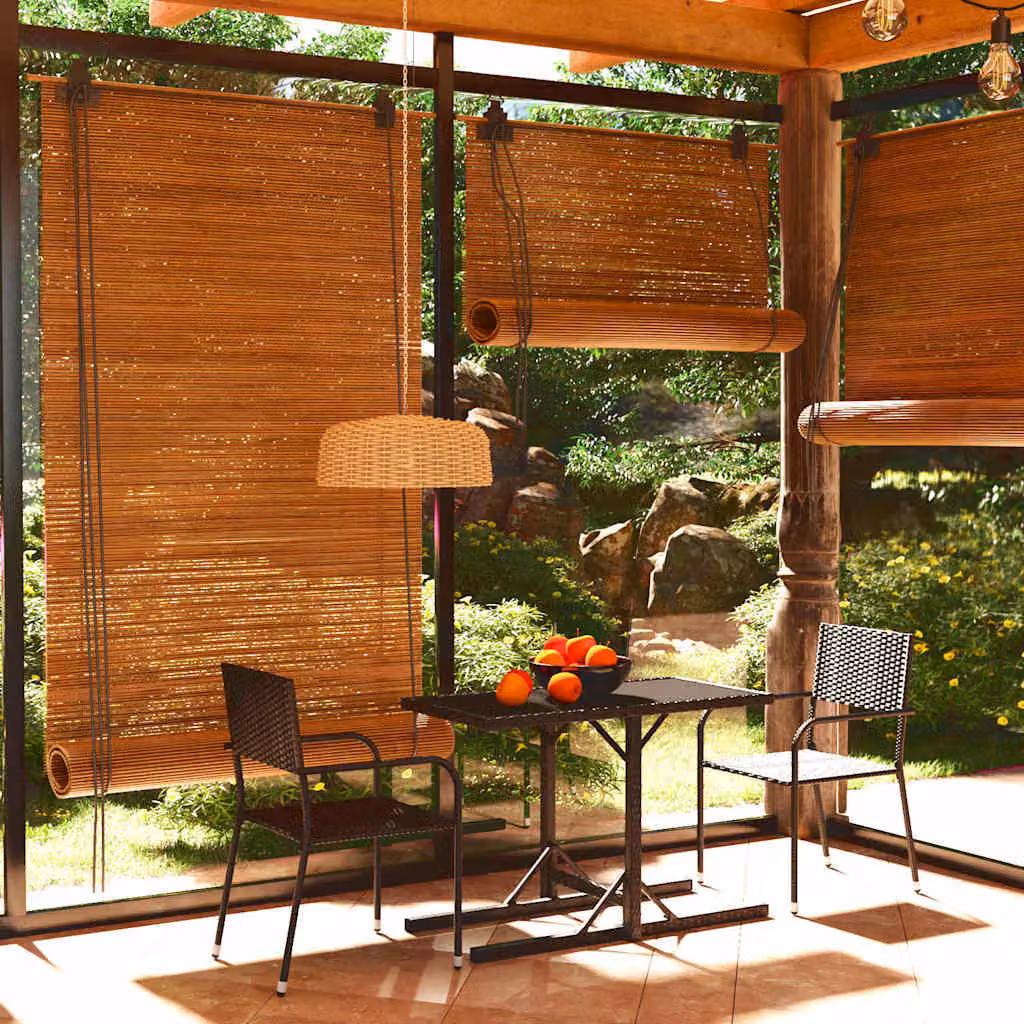 vidaXL Set Mobili da Pranzo per Giardino 3 pz Nero