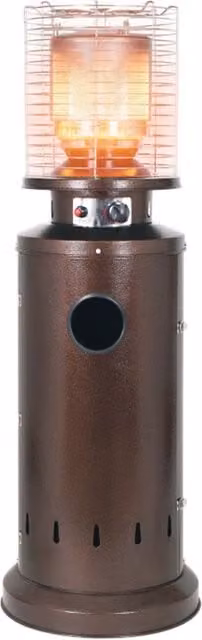 Stufa a Gas da Esterno Riscaldatore Gpl Portatile con Ruote FIRE Cilindro Arredo Riscaldante per Terrazzo Patio Gia Moka