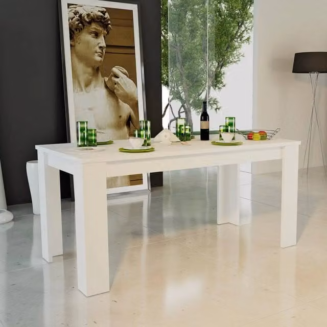 Tavolo JESI 160 allungabile design moderno larice bianco