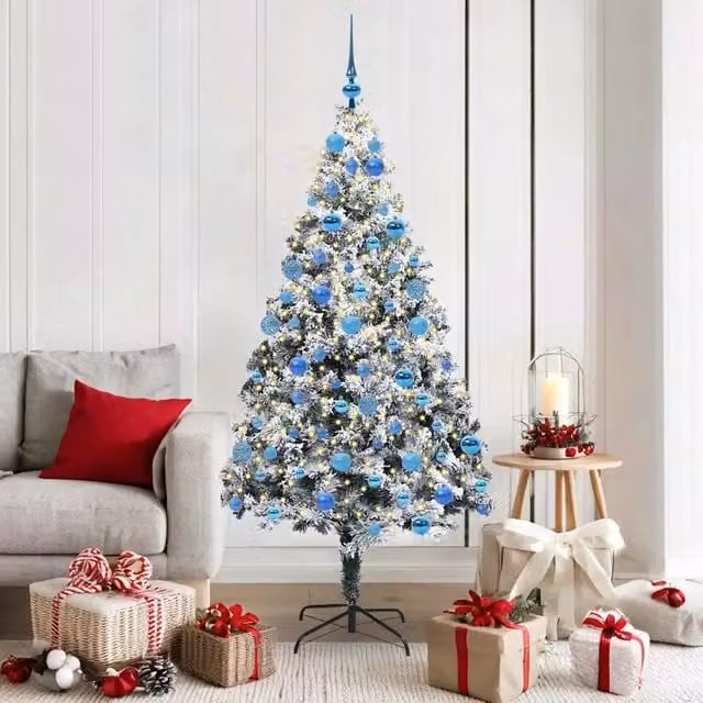 Albero di Natale artificiale moderno vidaXL bianco, Altezza: 180 cm