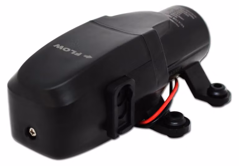 Pompe a membrana da 12 V, con una portata di 4,3 litri al minuto, una pressione di 40 psi e capacità di autoaspirazione fino a 1,5 metri