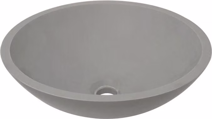 Lavabo da appoggio, grigio Lavabo rotondo Lavabo, Valerie, SOLID, Superficie