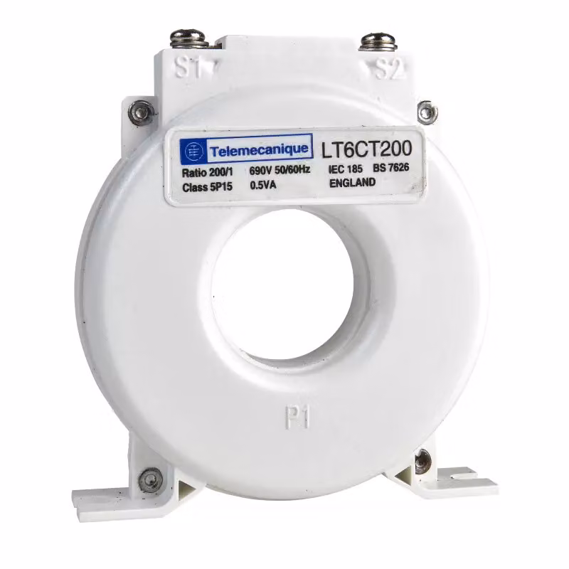 Trasformatore di corrente Schneider Electric TeSys T LT6CT, 200/1 A, precisione: classe 5p LT6CT2001