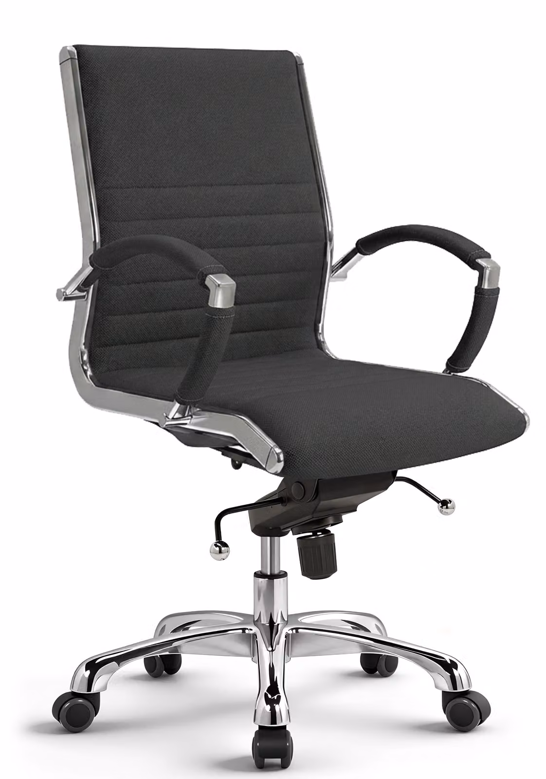 VERSEE Montreal sedia girevole in tessuto antracite - sedia ergonomica da ufficio e da scrivania, rivestimento traspirante, comoda sedia girevole, stabile fino a 150 kg