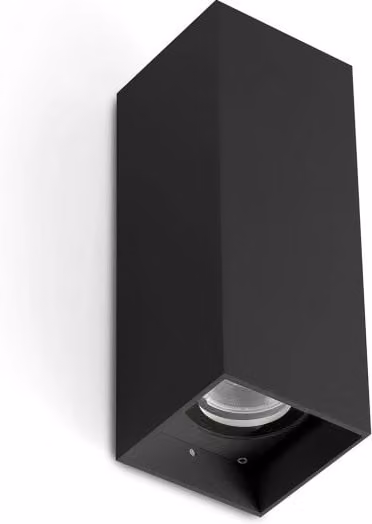 KOV 2L Lampada da parete piazza nero 3000K 34ø/34ø