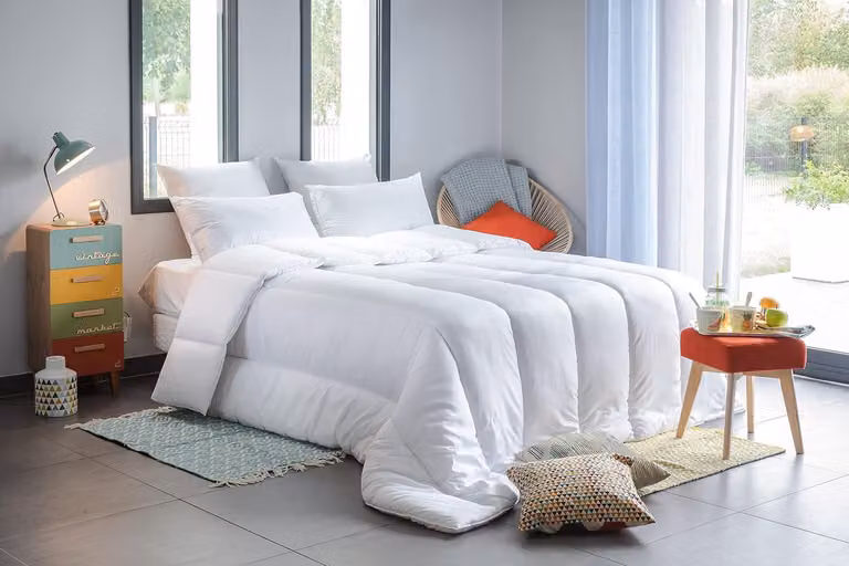 Copertura per letto, 140 x 200 cm, 300 g/m², con protezione antiacaro, per la camera da letto