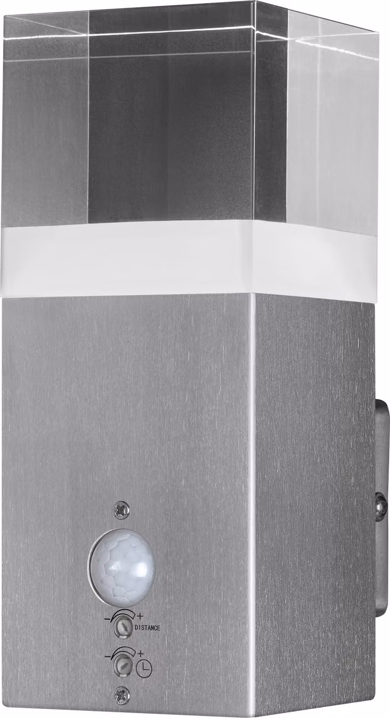 LEDVANCE lampada da parete e soffitto LED, luce per esterni, ENDURA STYLE CRYSTAL / 5 W, 220...240 V, bianco caldo, 3000 K, materiale dell'alloggiamento: acciaio, IP44