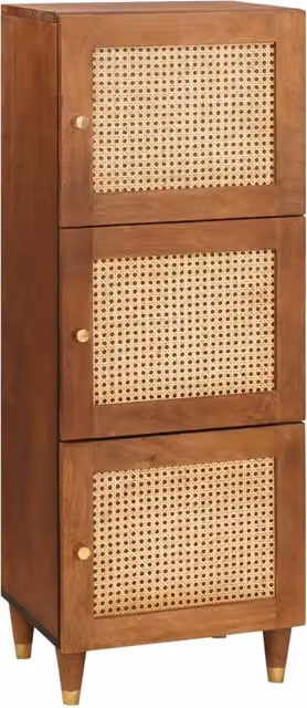 Mobile alto Marrone 40 x 33,5 x 110 cm Legno di mango massello 4018909