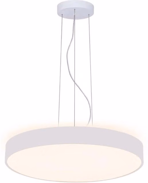 Lampadario pendente cerchio 60cm LED 65W MENKAR 600 lampada UP DOWN sospensione 2 temperature 230V COLORE BIANCO
