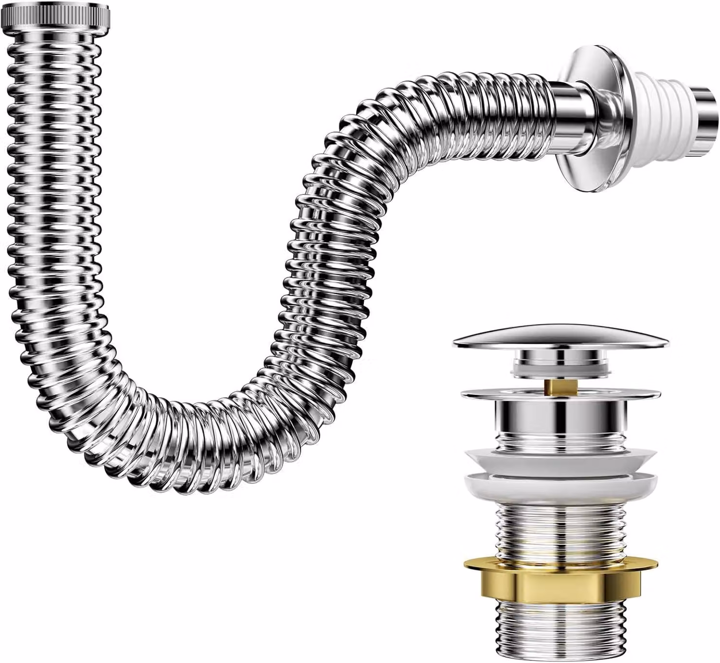 Kit di accessori per lavabo da bagno
