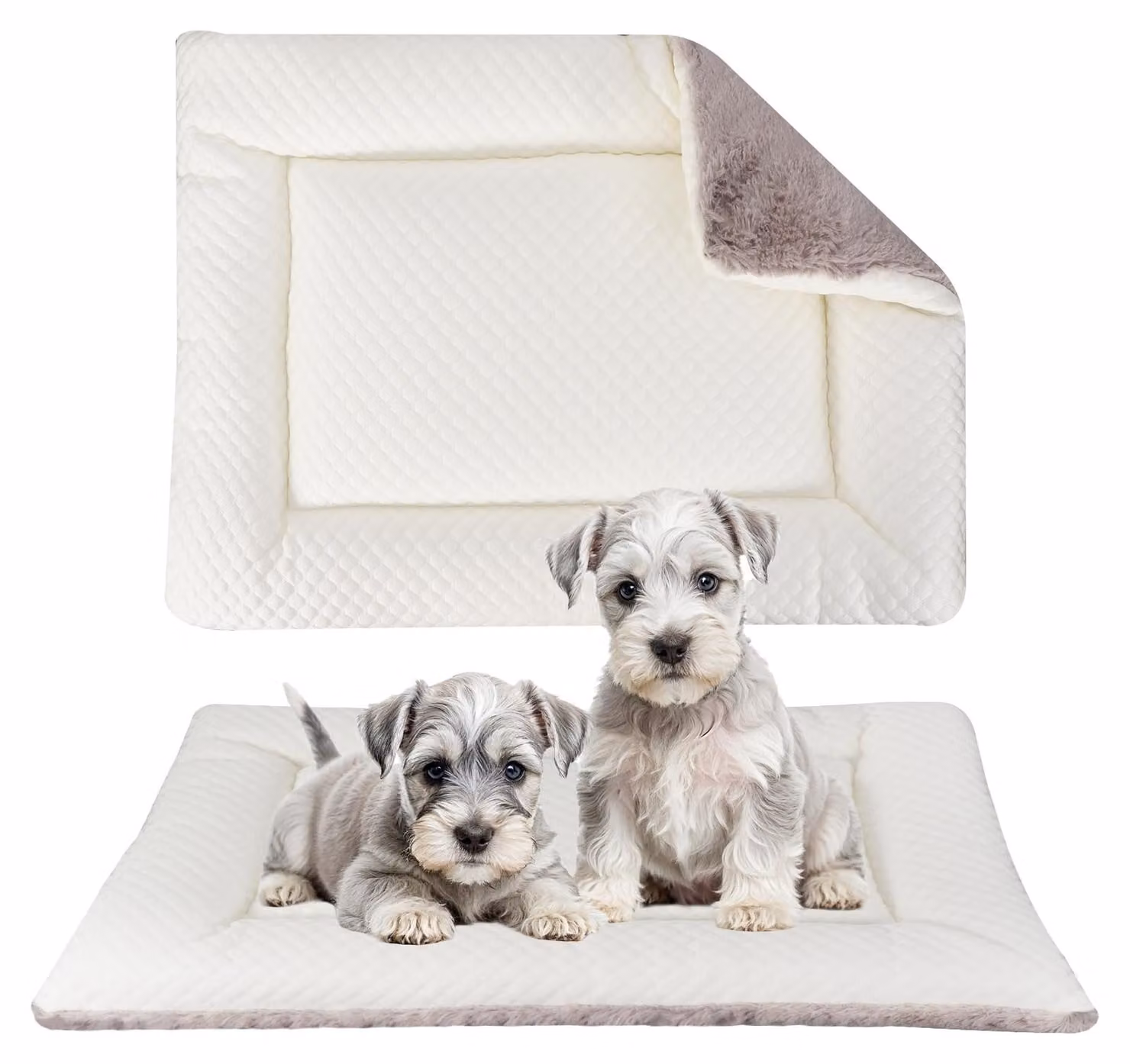 Cuccia per cani piccola, reversibile, 60 x 45 cm, lavabile, adatta sia per interni che per esterni
