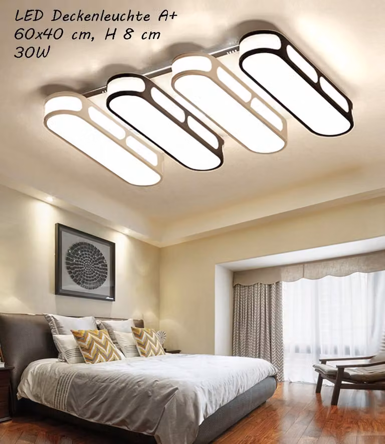 Plafoniera LED Y1675-90x60 telecomando luce colore/luminosità regolabile dimmerabile A+