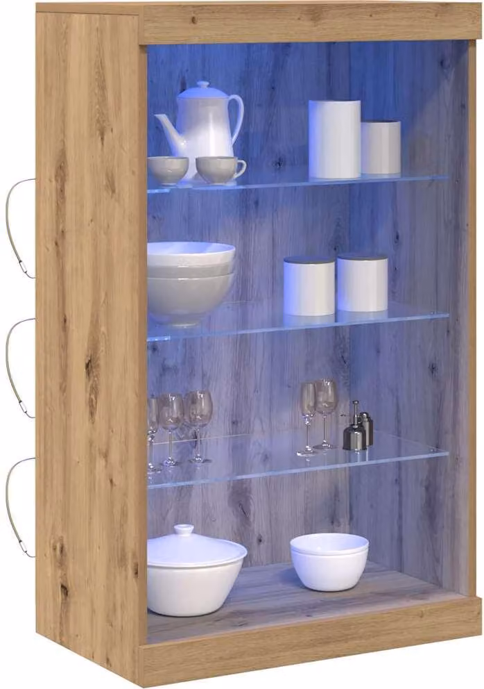 Madia LED Rovere artigianale 60,5 x 37 x 100 cm