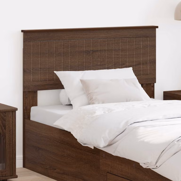 Testiera per letto moderna vidaXL in legno ingegnerizzato color rovere marrone