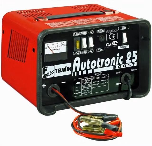 Caricabatterie per auto Telwin Autotronic 25 Boost 12/24V Rosso