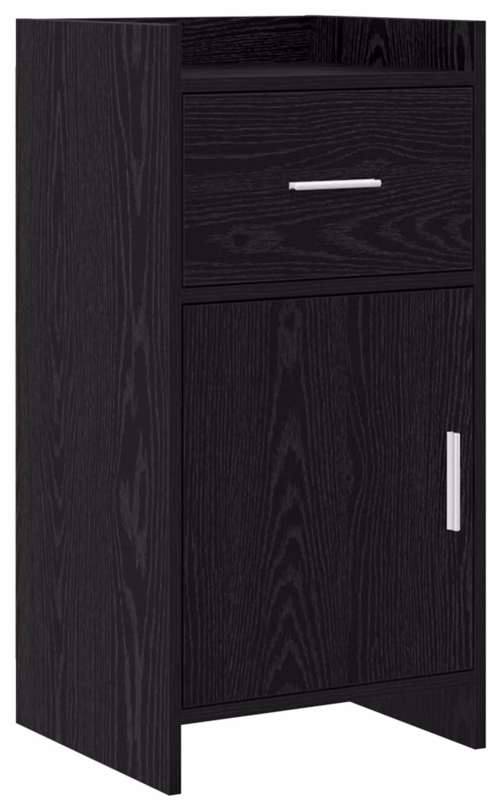 Credenza da sala da pranzo in rovere nero 40 x 36 x 80 cm, legno composito