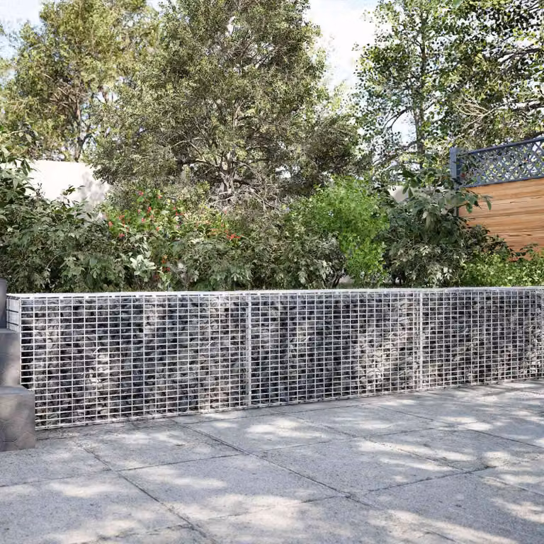 vidaXL Gabione con Filo da 3,5 mm e Rete da 5x2,5 cm 200x50x50 cm