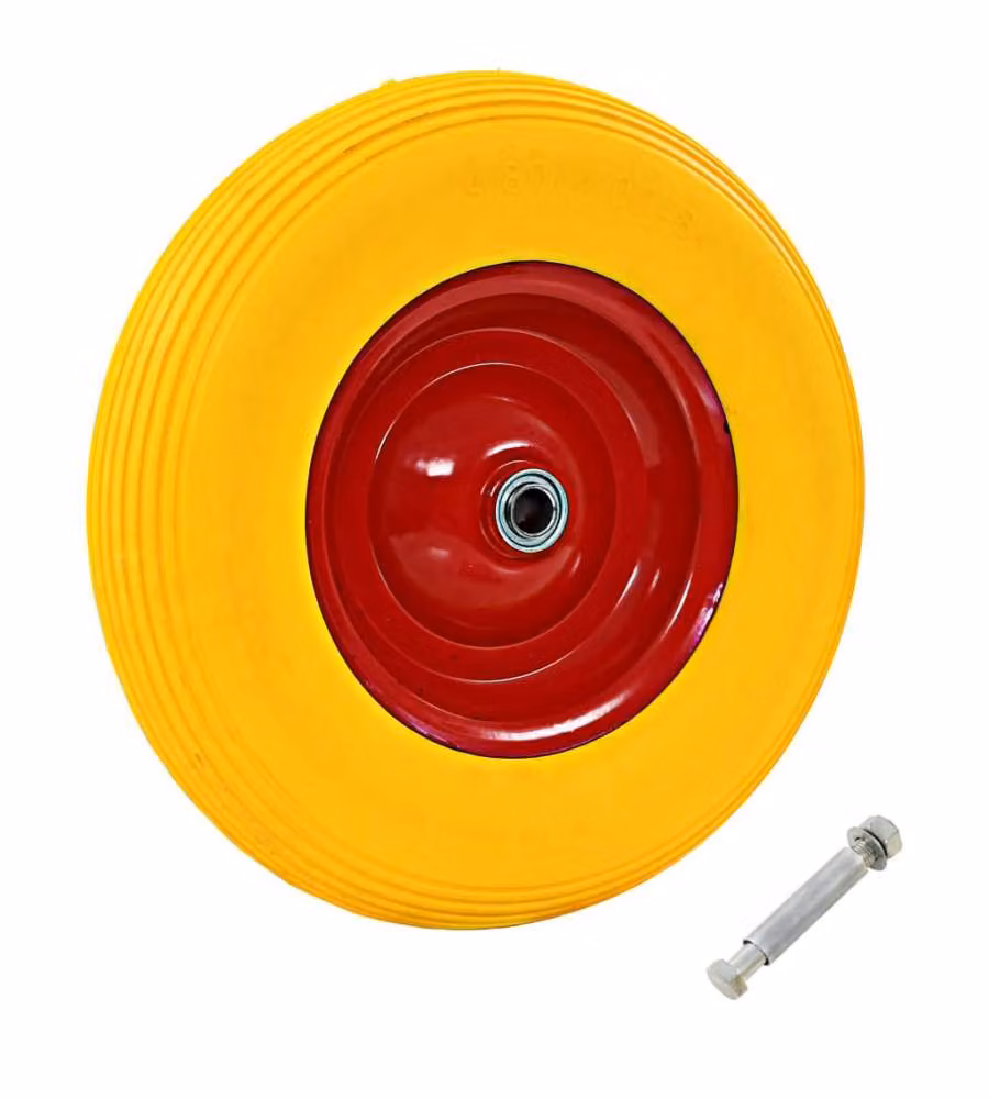 Ruota per Carriola con Asse in PU Solido 4.00-8 390 mm 142980