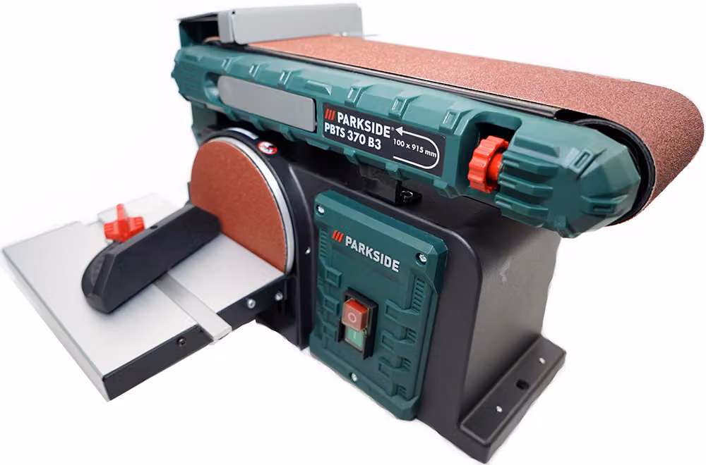 PARKSIDE® Levigatrice a nastro e a disco PBTS 370 / 370 W / con accessori di levigatura