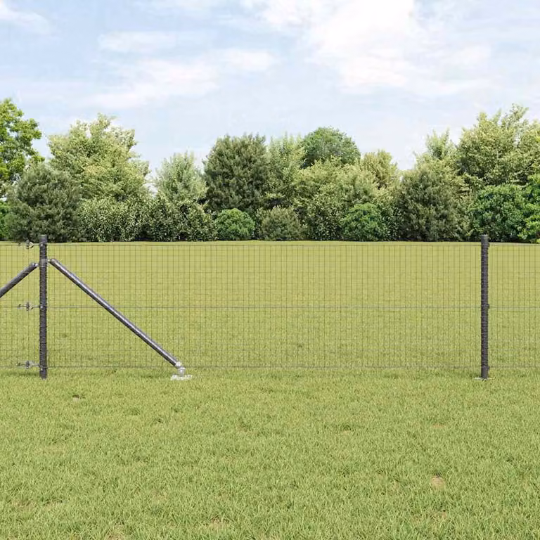 Maison Exclusive - Palo della recinzione Grigio 100 x 0,6 m (rete 25 x 25 mm)