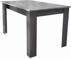 Tavolo estensibile Cosma rettangolare in MDF antracite e grigio con finitura opaca L: 160/200 cm, P: 90 cm, H: 75 cm – 2