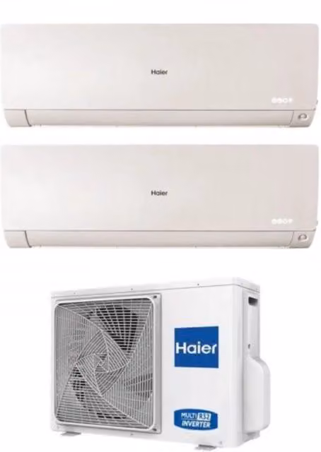 Condizionatore Dual Split Haier Flexis Plus White 7+9 Bianco con Wi-Fi Integrato e Controllo via App Classe Energetica A++