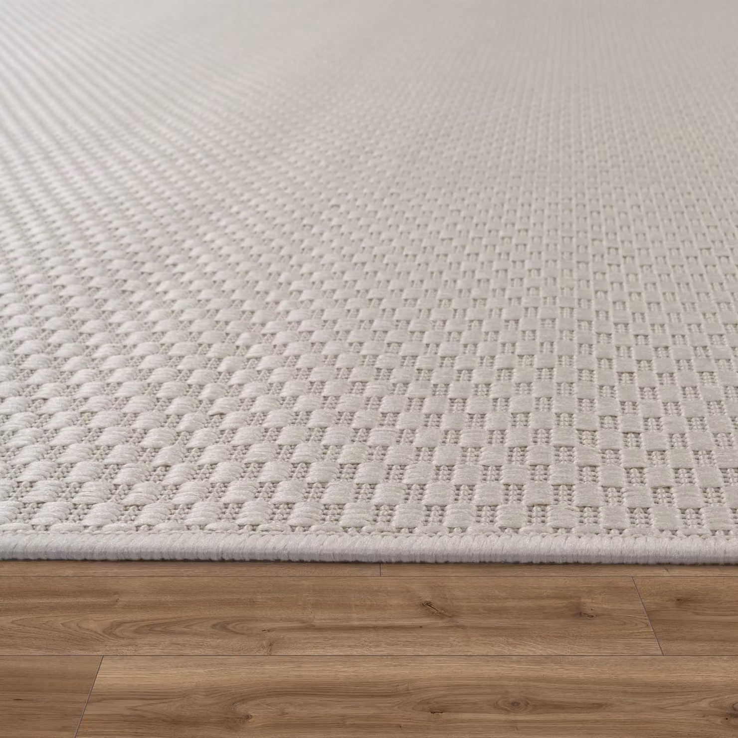 Tappeto rotondo Venezia per interni ed esterni colore avorio e beige Diametro: 160 cm – 2