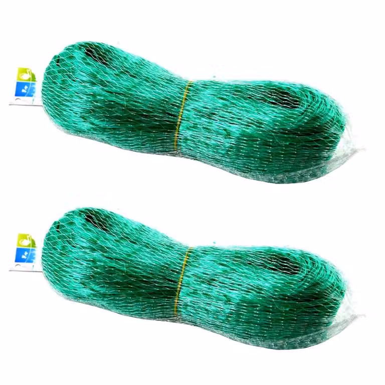 2 reti antiuccelli a maglia fitta, 8 x 8 m, maglia 20x20 mm, rete per laghetti, rete da giardino, rete per foglie, rete di protezione dalle foglie, rete di protezione per piante